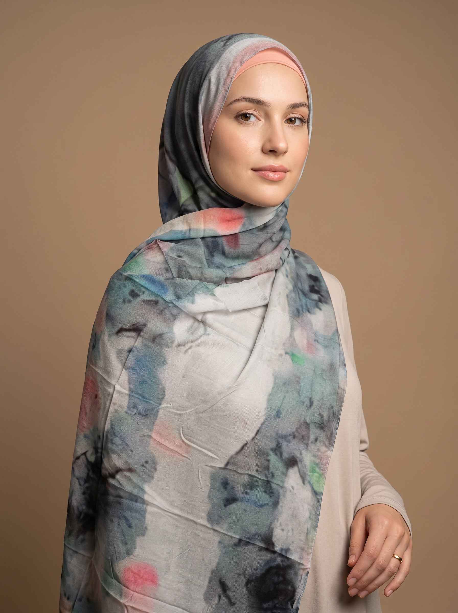 Morning Sky Printed Modal Hijab (Copy)