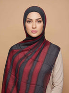 Midnight Crimson  Printed Modal Hijab (Copy)