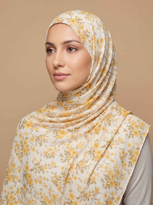 Daisy Daydreams Printed Modal Hijab (Copy)