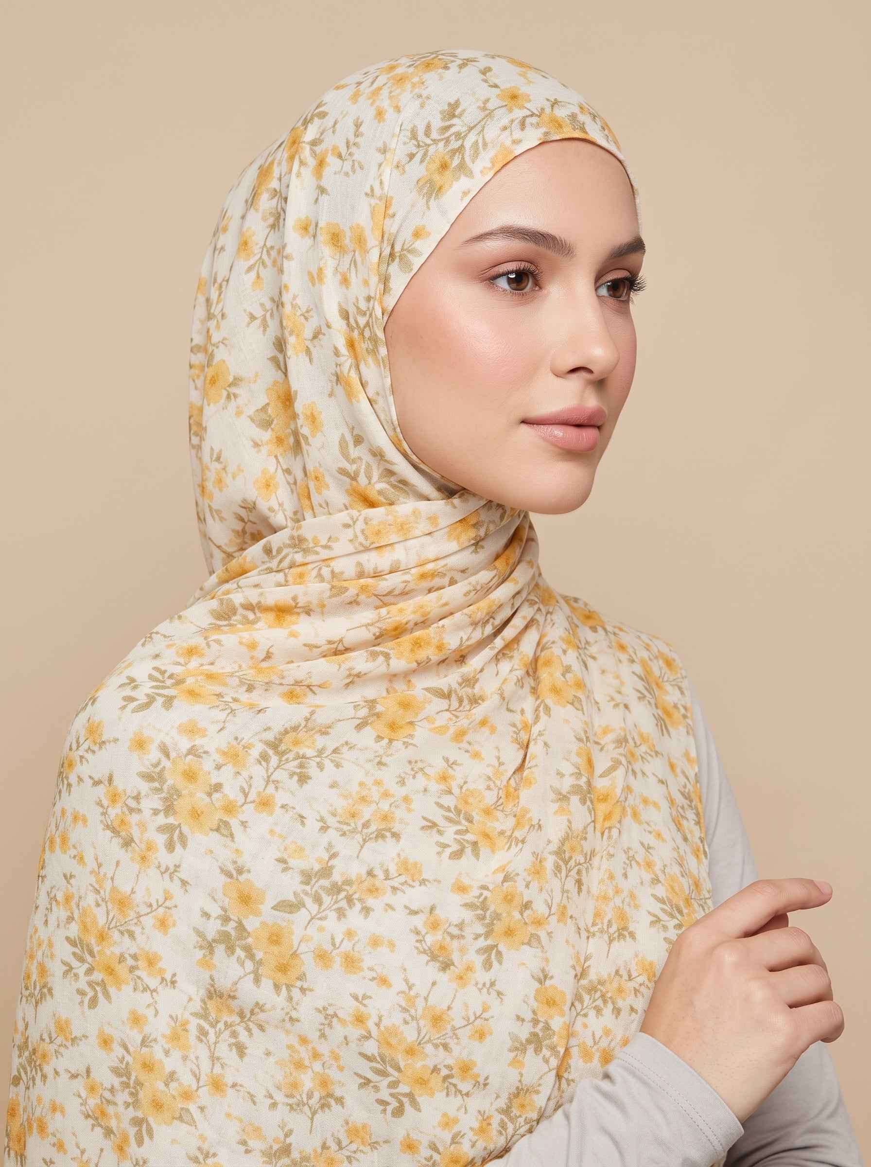 Daisy Daydreams Printed Modal Hijab (Copy)