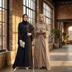 Mahnoor Dubai Abaya Set - Black