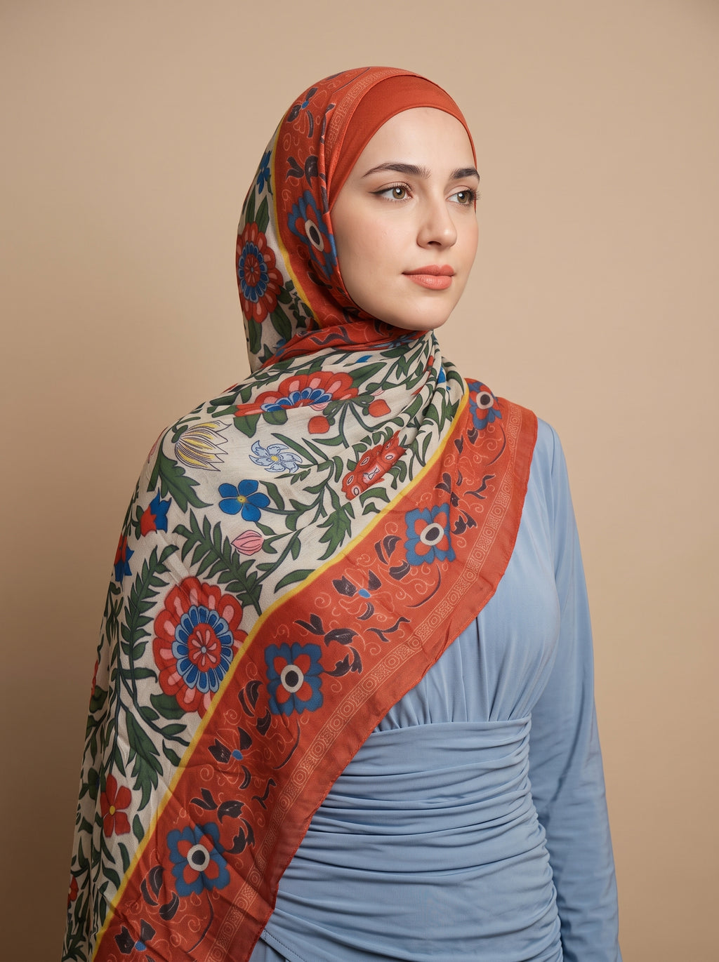 Amber Garden Printed Modal Hijab