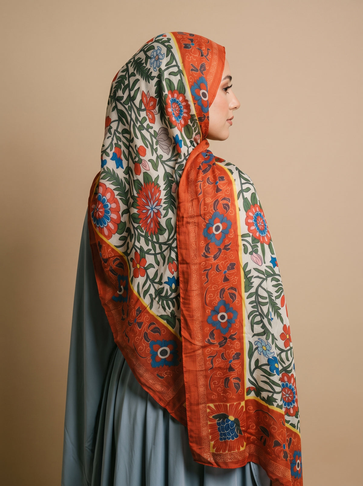 Amber Garden Printed Modal Hijab