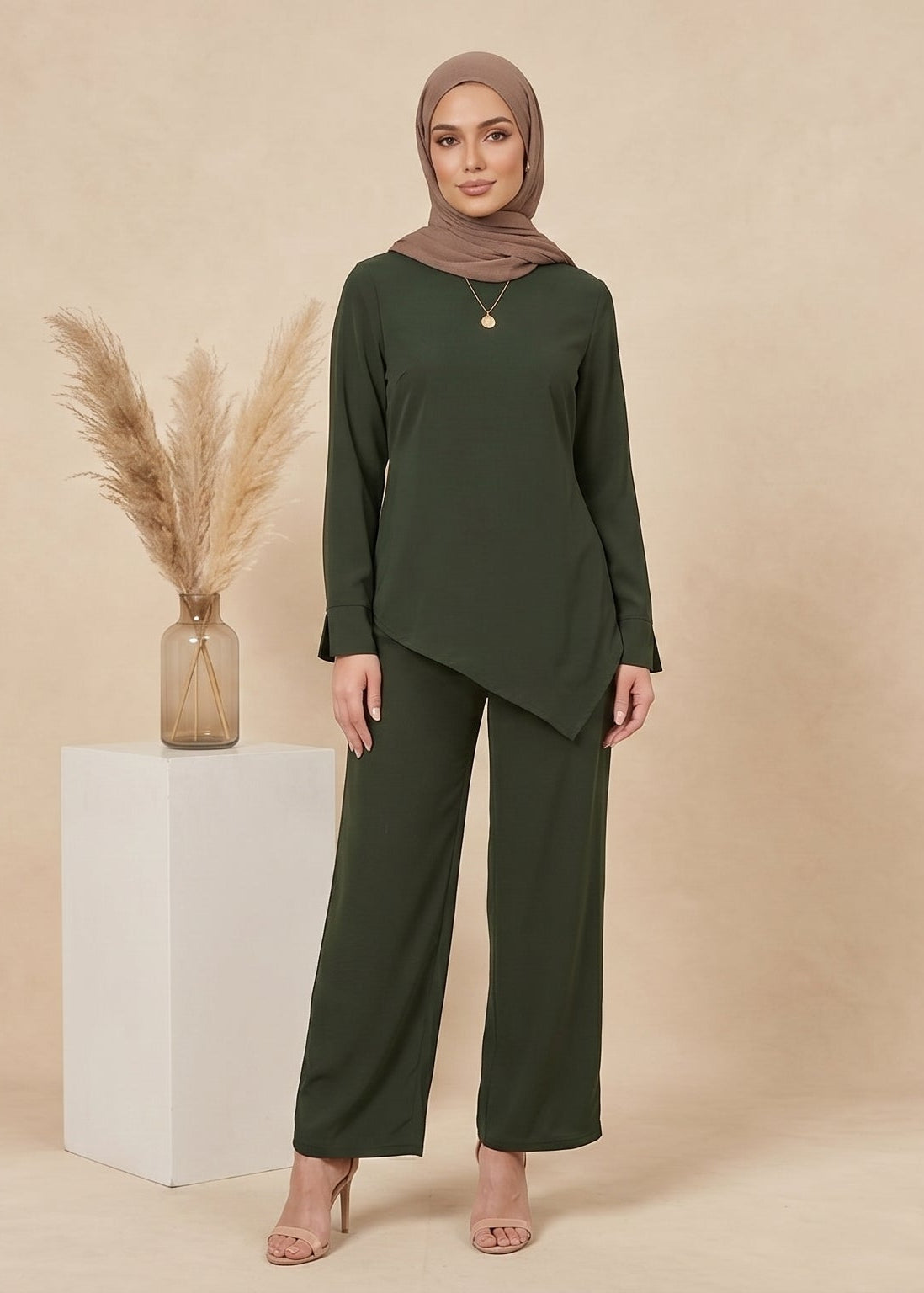 Rania Set - Olive Luxe