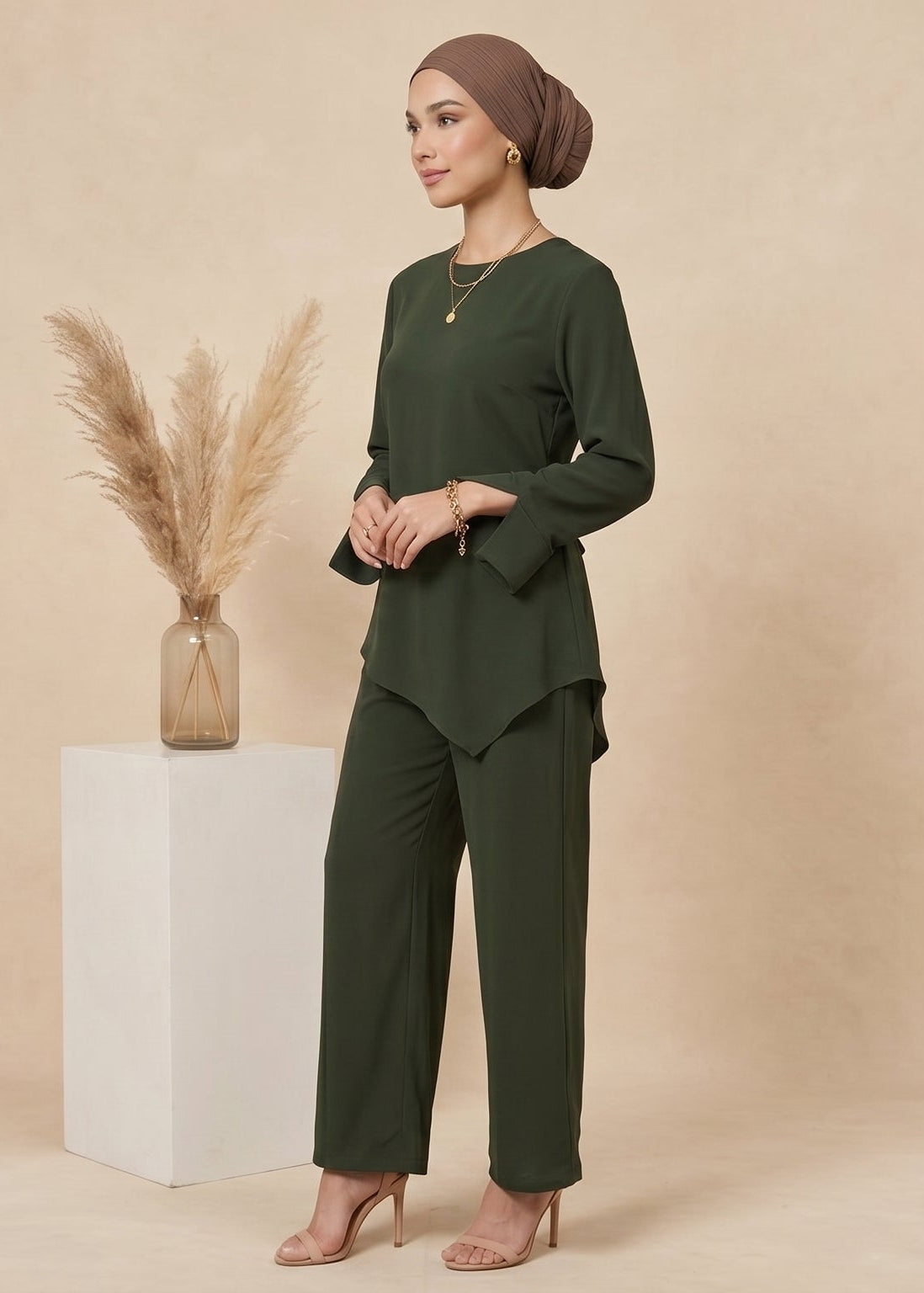 Rania Set - Olive Luxe
