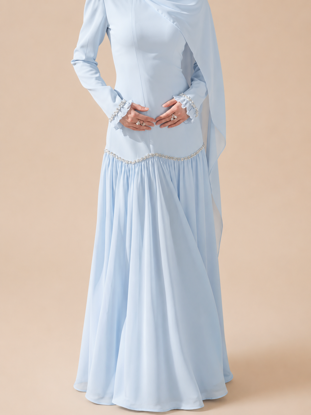The Malika Celestial Gown - Blue