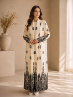 Royal Orchid Noir Abaya