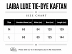 Laiba Luxe Tie-Dye Kaftan