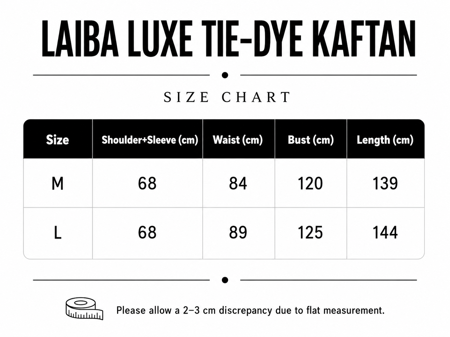 Laiba Luxe Tie-Dye Kaftan