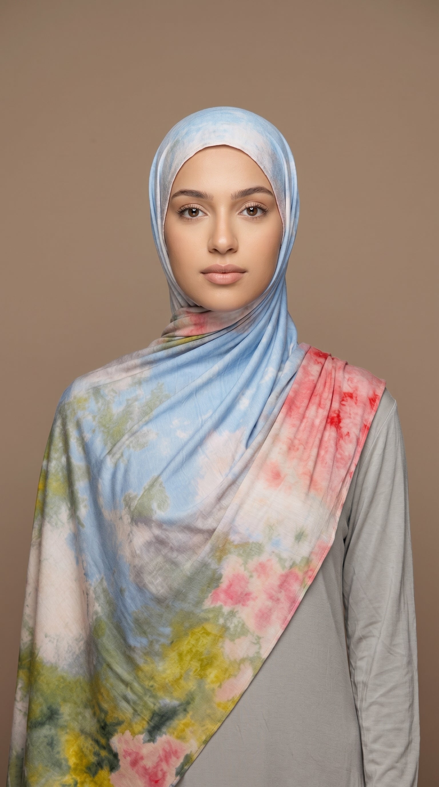 Vivid Fusion Printed Jersey Hijab