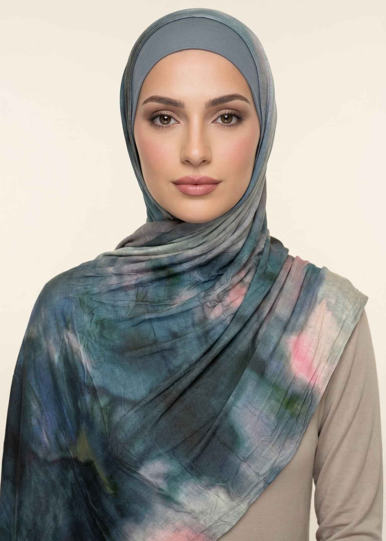 Ocean Blossom Printed Jersey Hijab (Copy)
