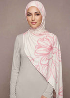 Rosy Sketch Printed Jersey Hijab (Copy)