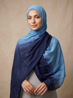 Sapphire Dusk Premium Ombre Modal Hijab (Copy)