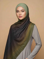 Olive Gradient Premium Ombre Modal Hijab