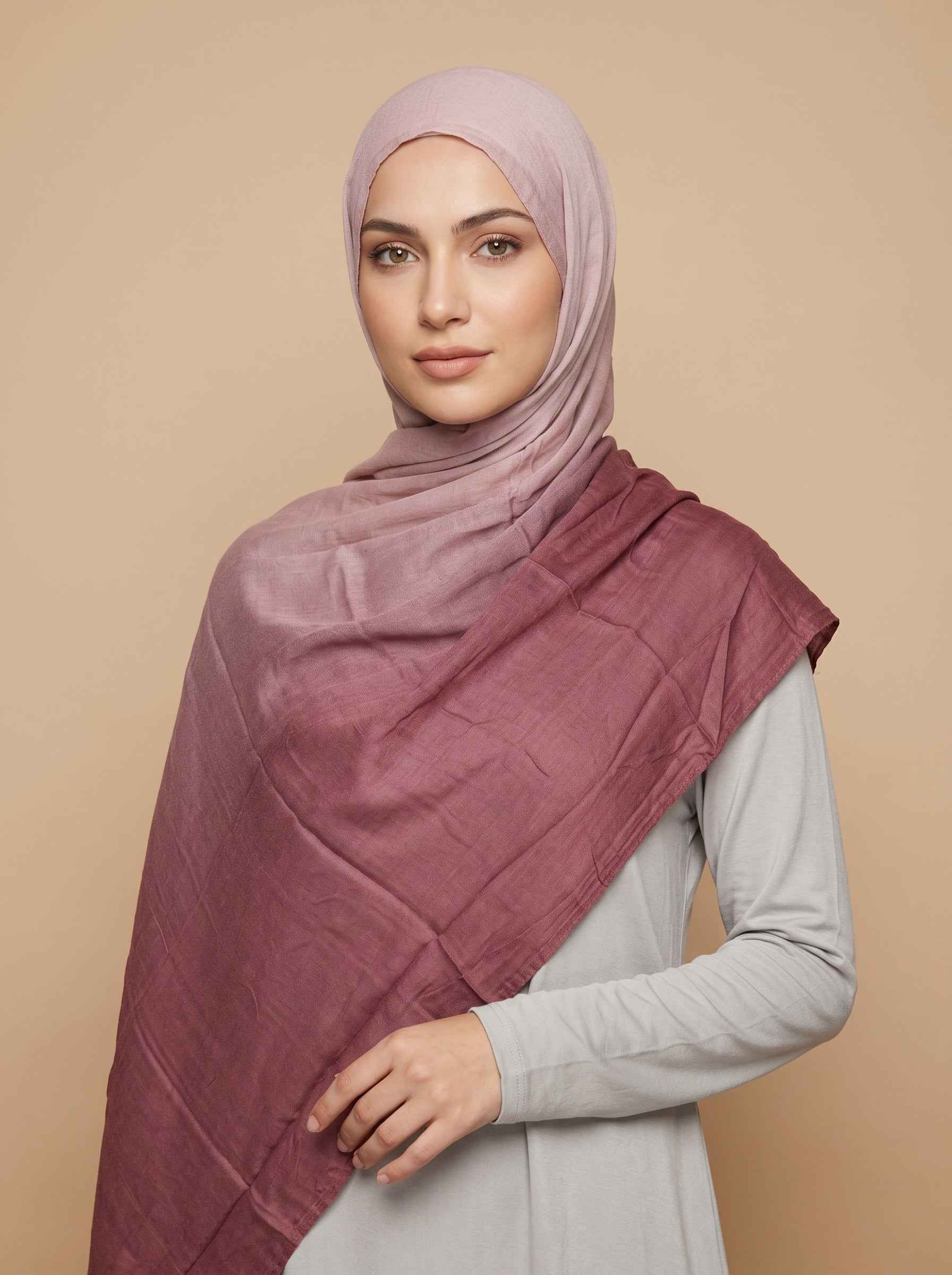 Desert Rose Premium Ombre Modal Hijab