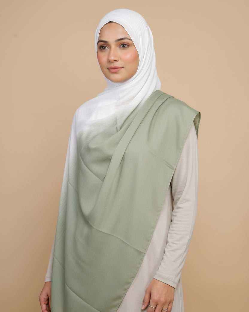 The Sage Premium Ombre Modal Hijab