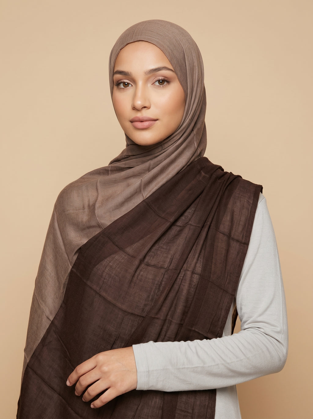 Tiramisu Premium Ombre Modal Hijab