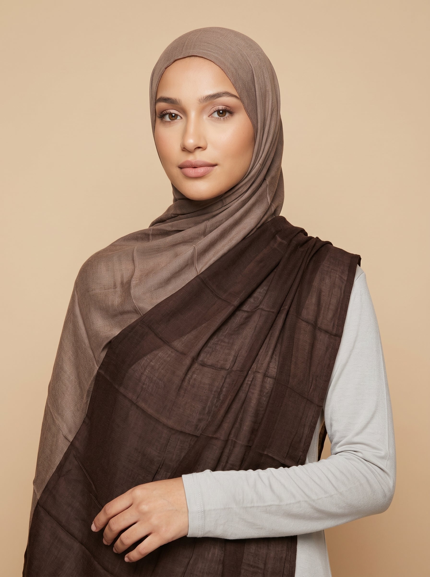 Tiramisu Premium Ombre Modal Hijab