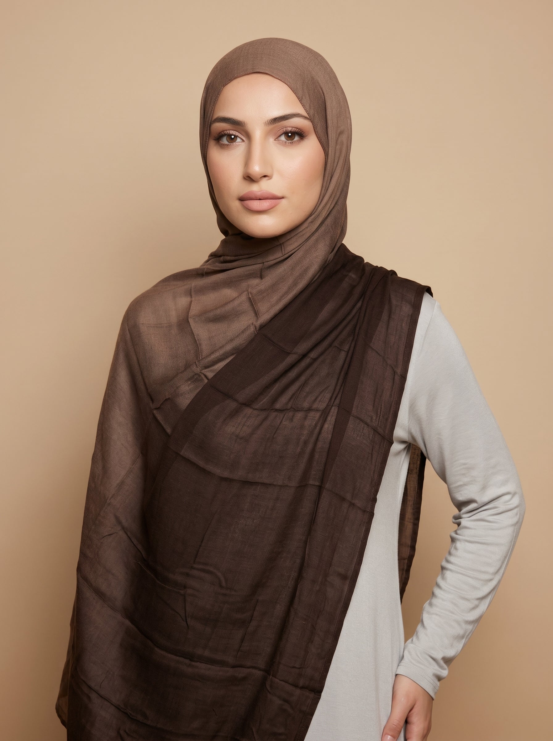 Tiramisu Premium Ombre Modal Hijab