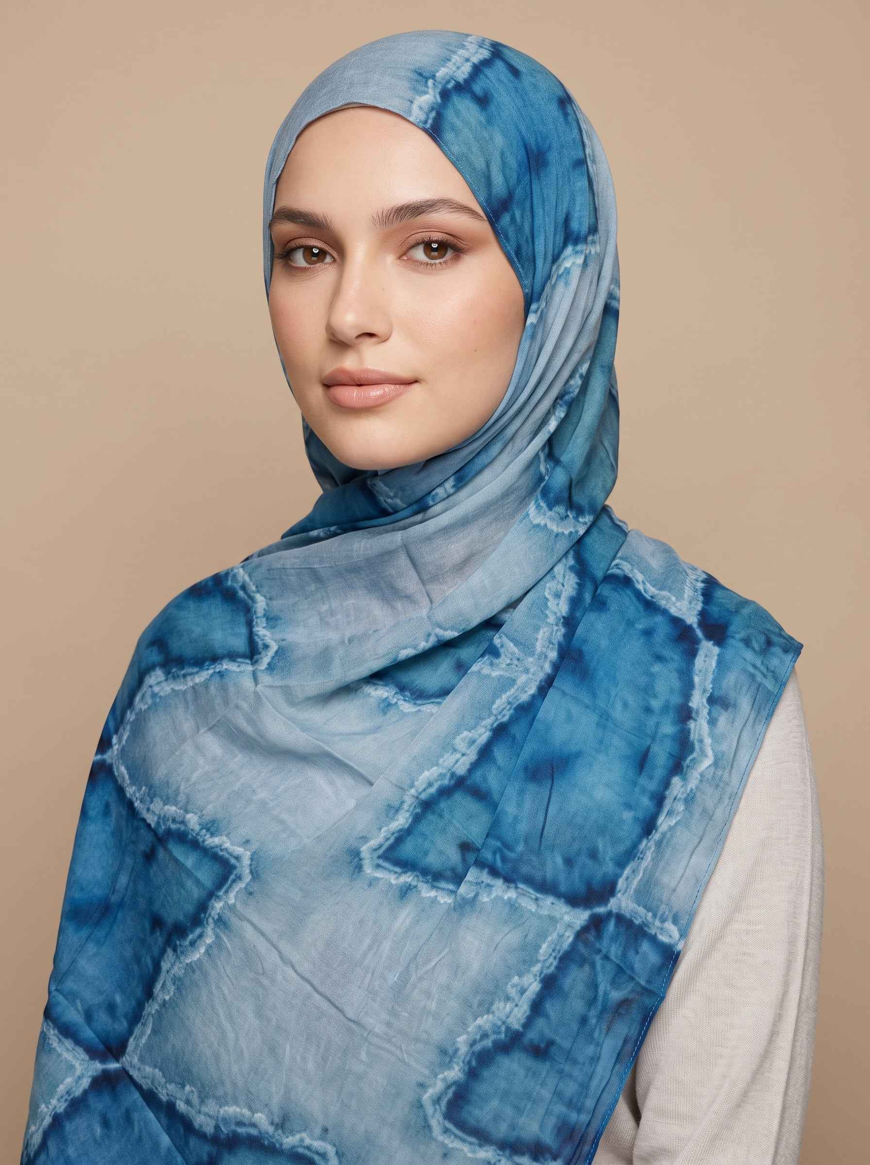 Sea Spray Printed Modal Hijab (Copy)