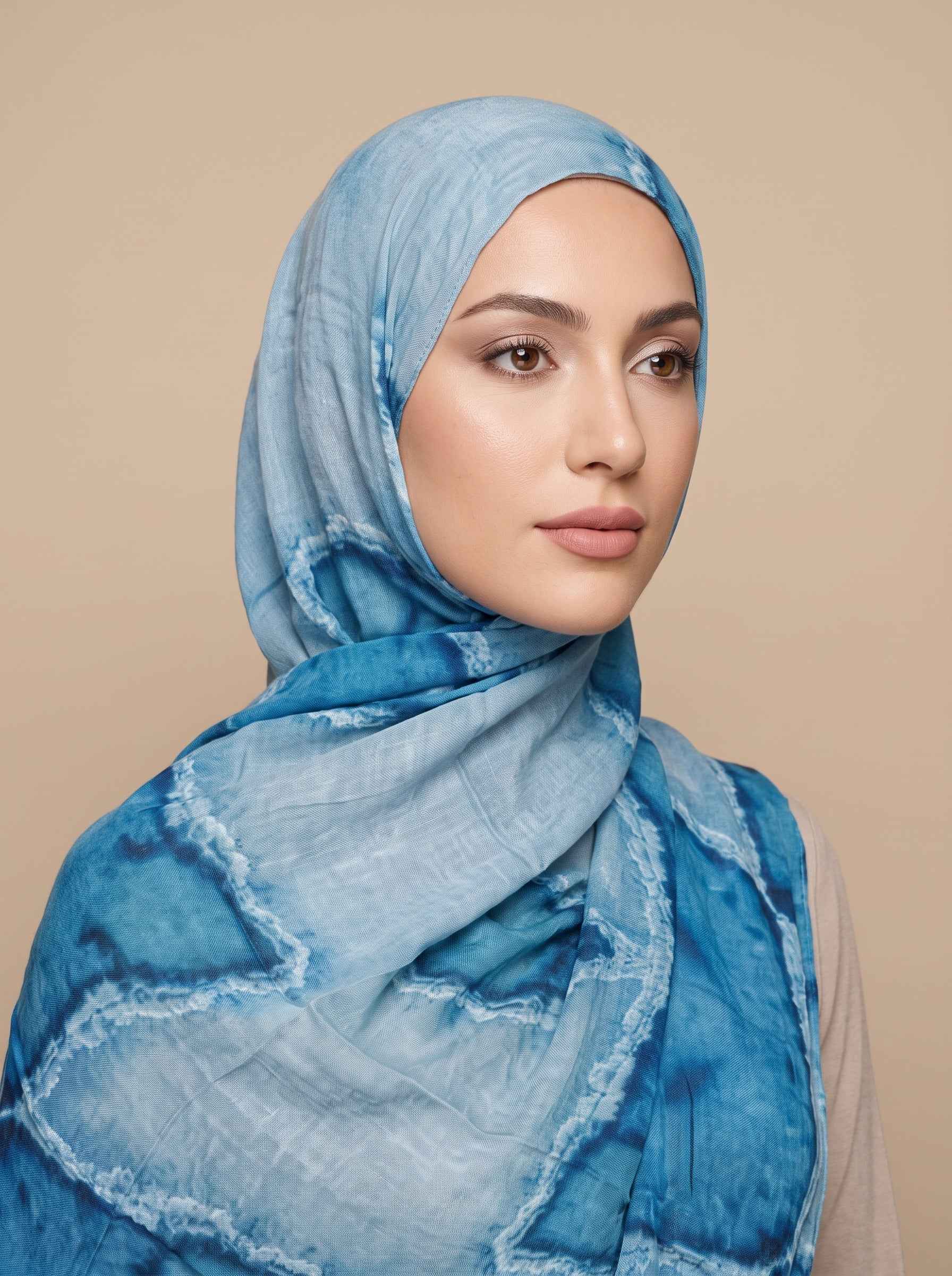 Sea Spray Printed Modal Hijab (Copy)