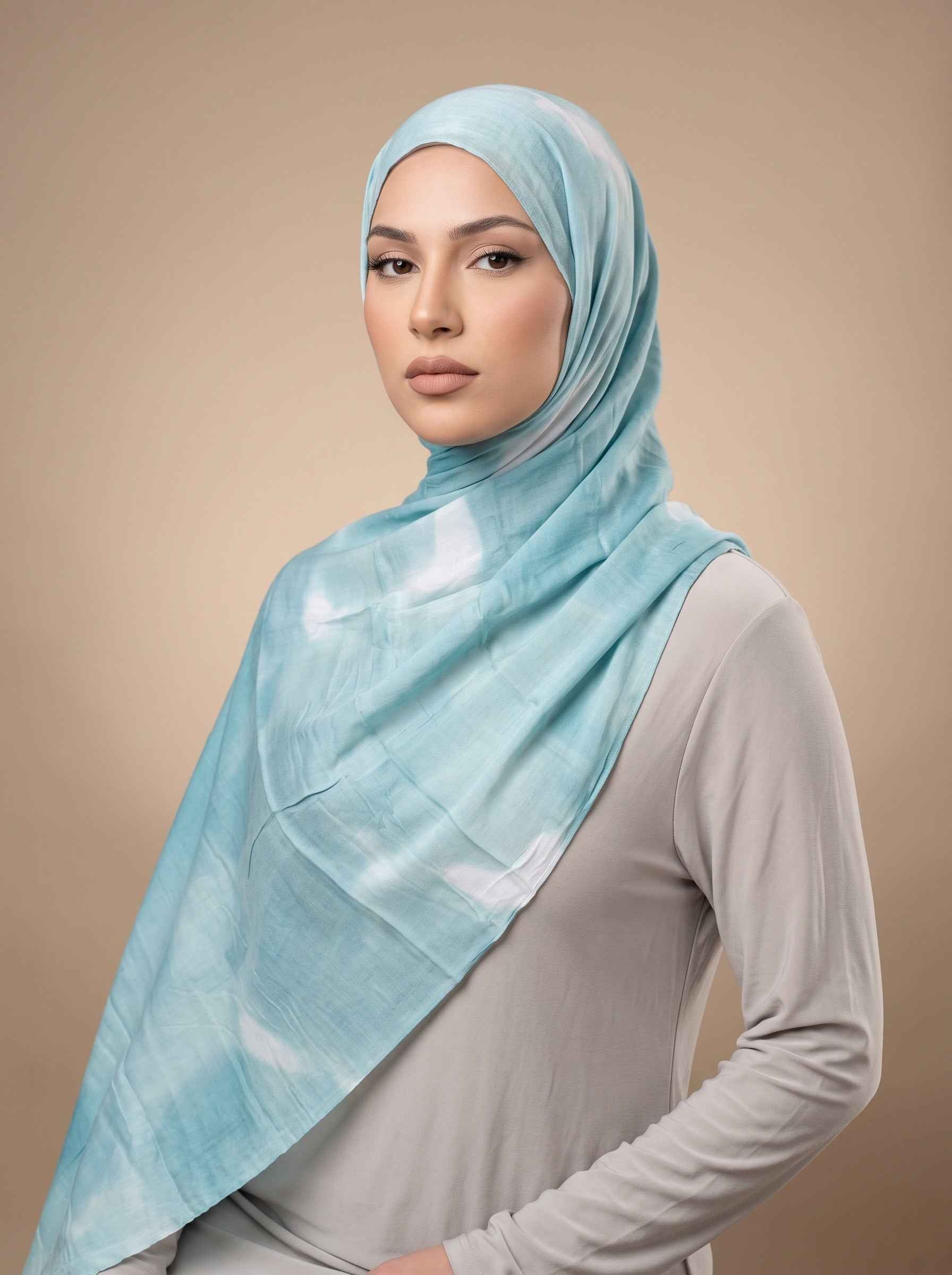 Glacial Melt Printed Modal Hijab (Copy)