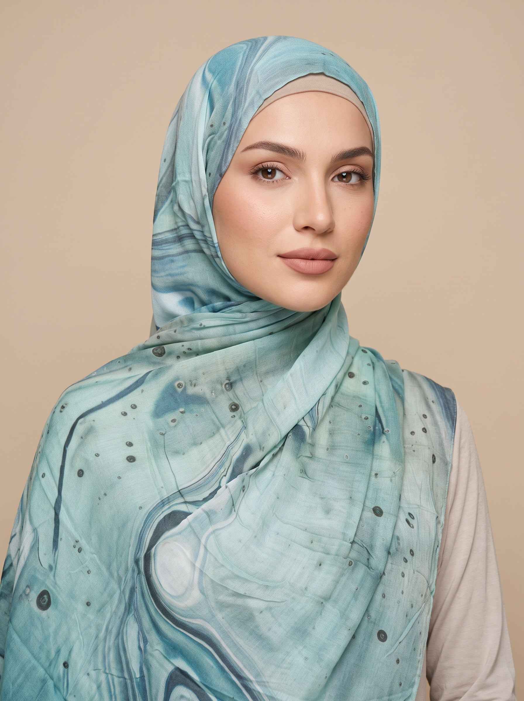 Tranquil Tide Printed Modal Hijab (Copy)