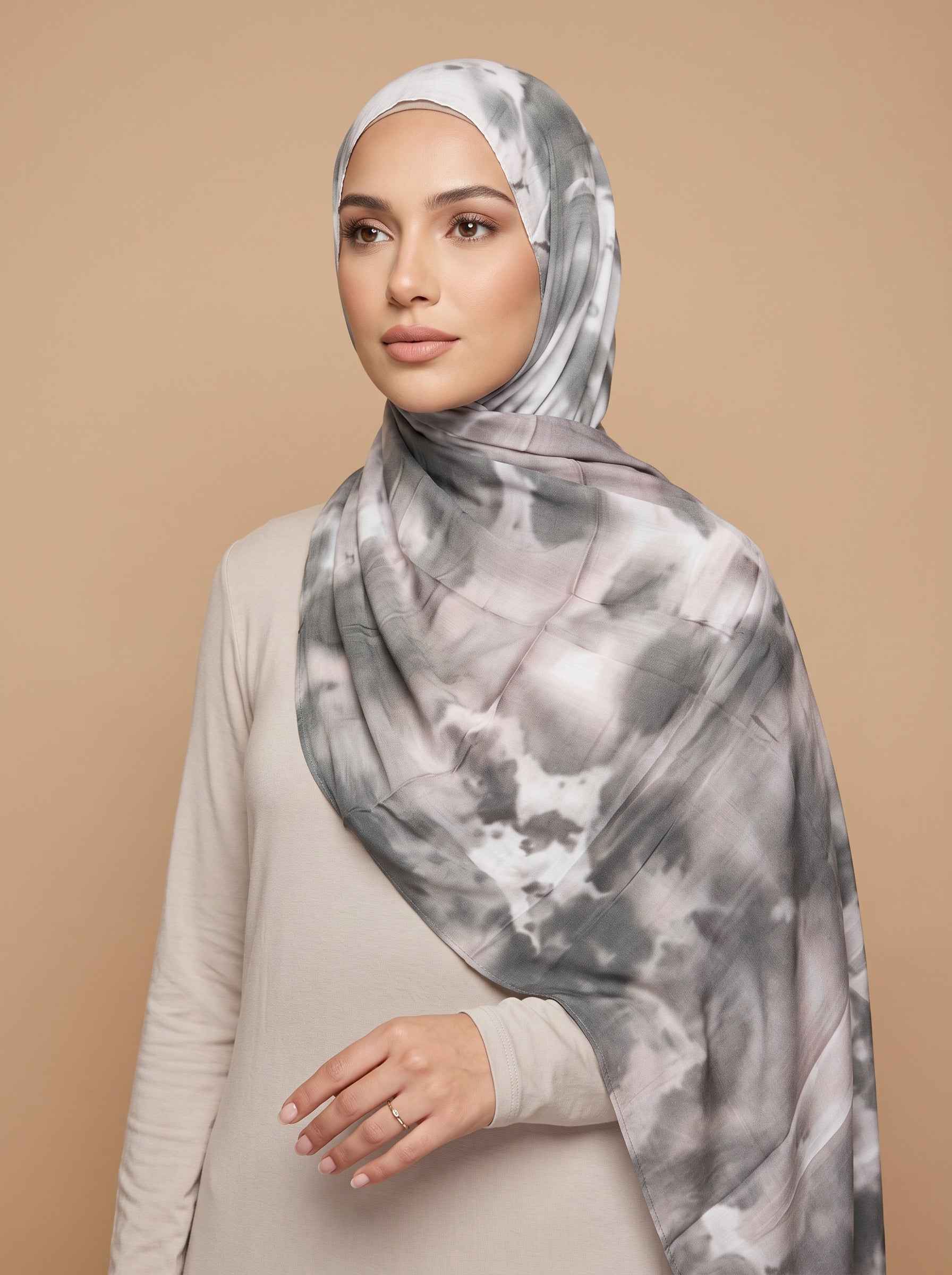 Urban Granite Printed Modal Hijab (Copy)