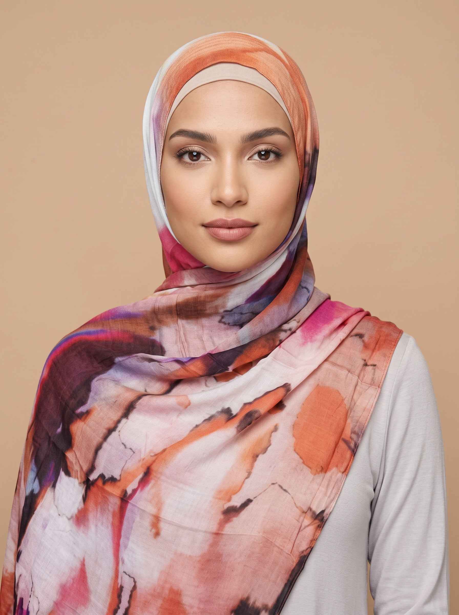 Mystic Blend  Printed Modal Hijab (Copy)