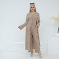 Lumi Two-Piece Modest Co-Ord Set - Apricot Beige