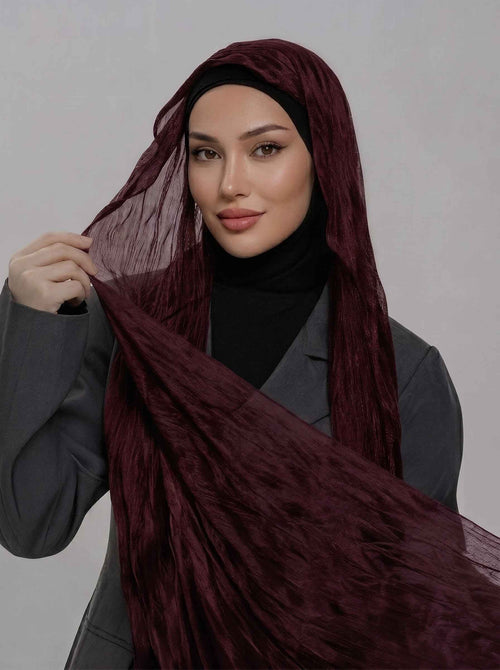 Cherry Ripple Curvy Ruffle Edge Organza (Copy)