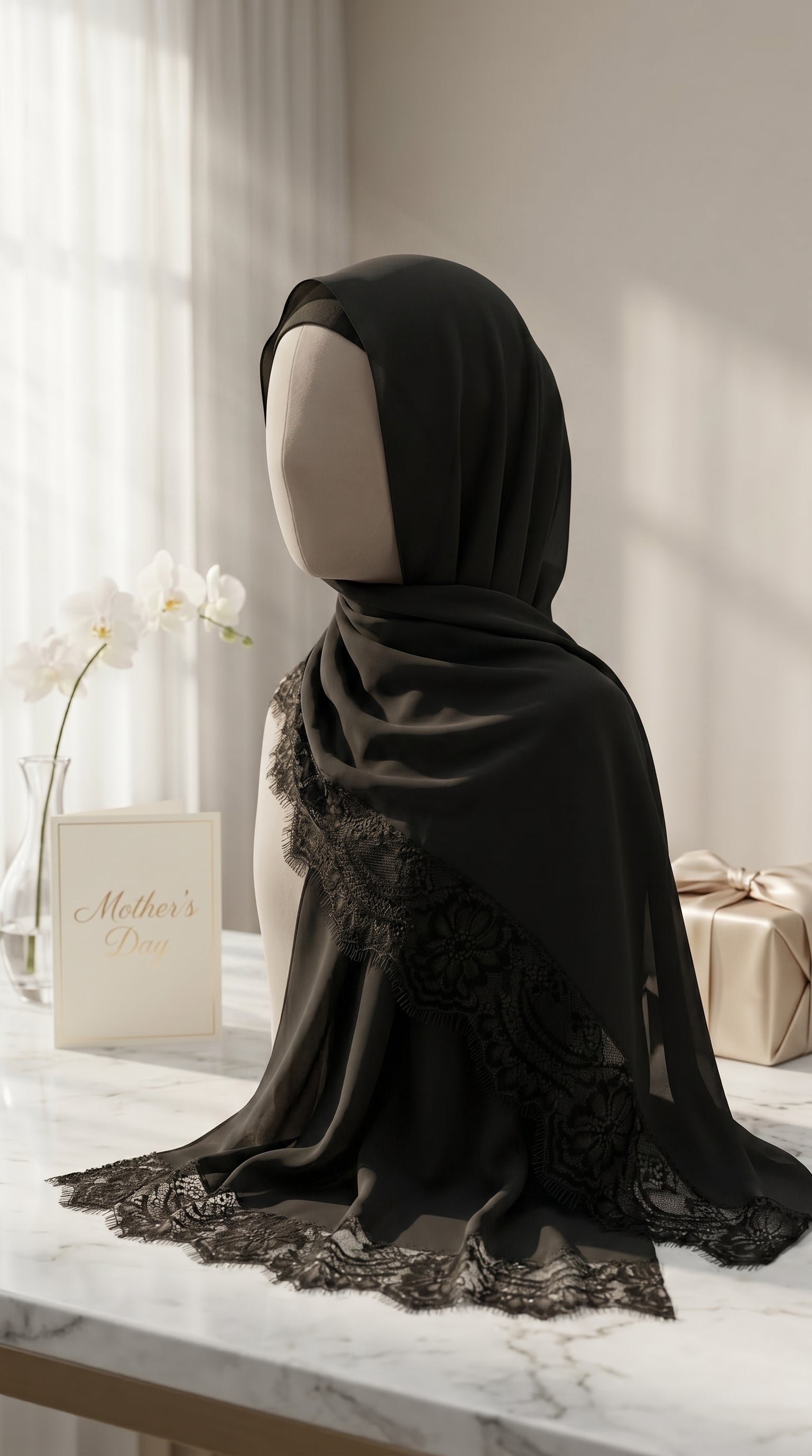 Nightfall Lace Modal HIjab