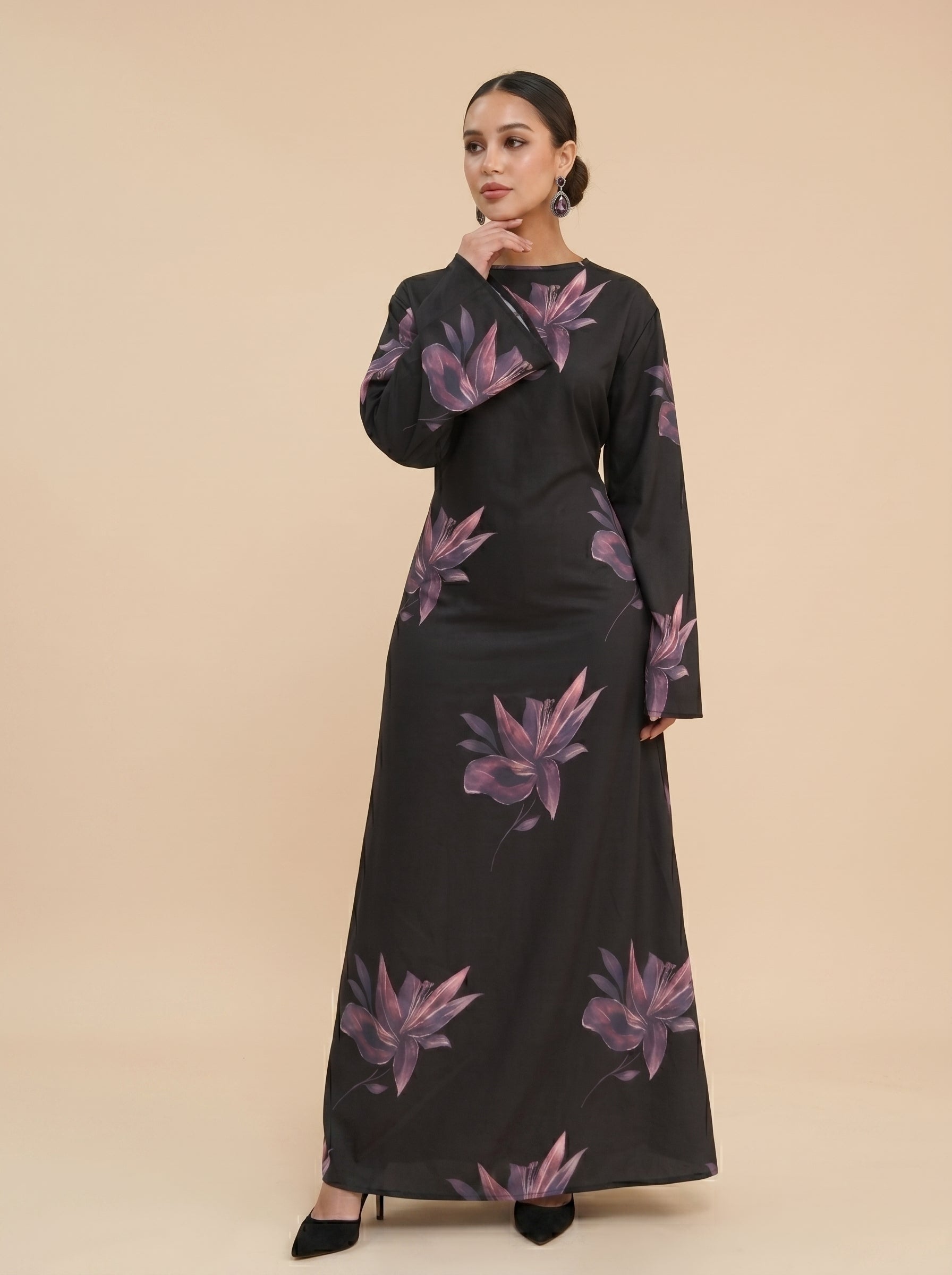 Sidra Bloom Maxi Dress – Midnight Bloom