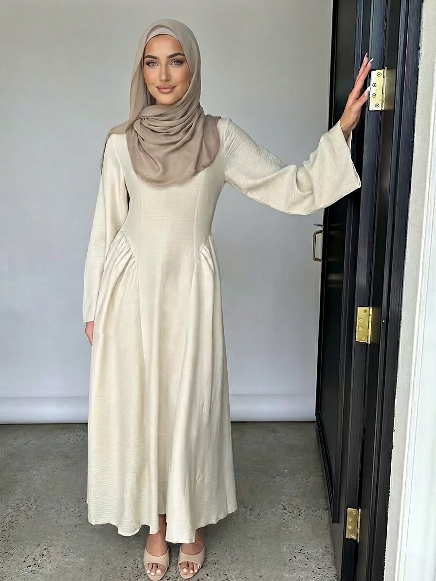 Dana Soft Flow Maxi Dress - Ivory White