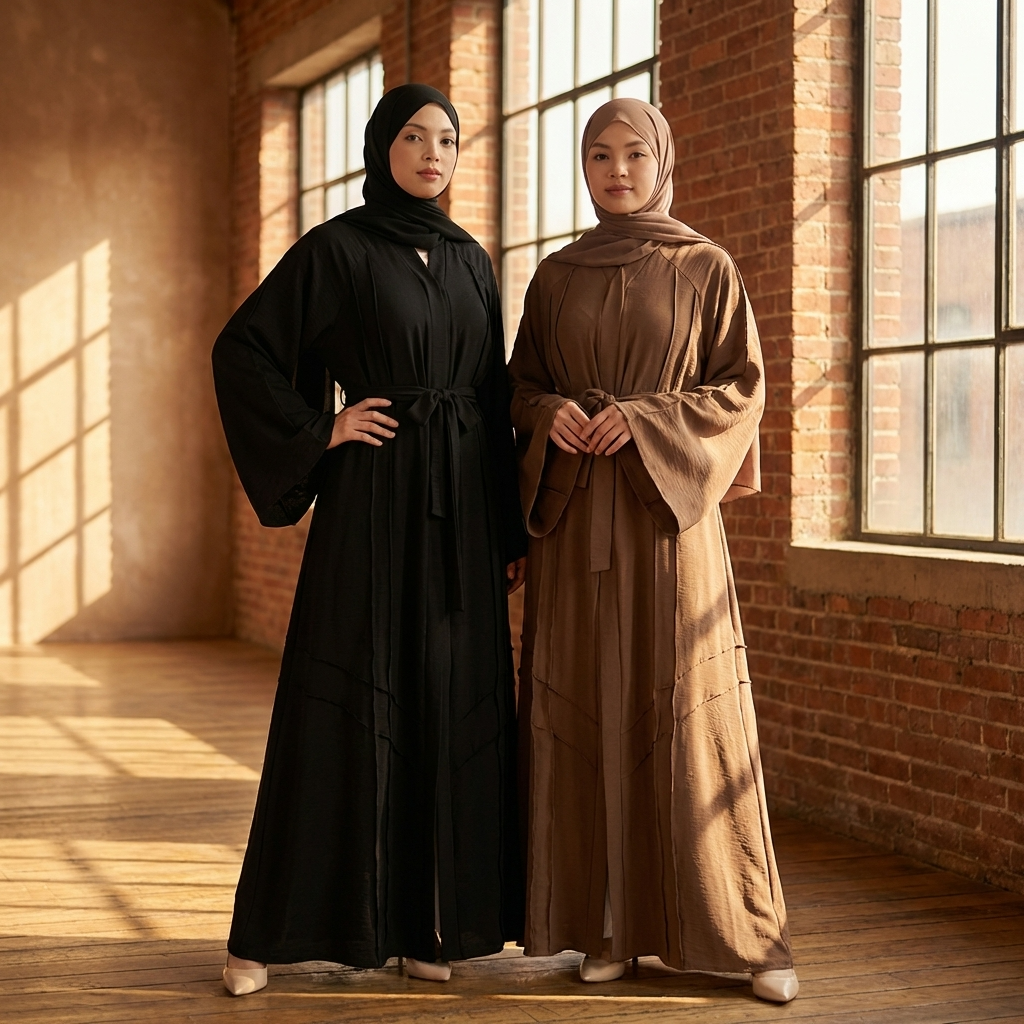 Maha Premium Modest Abaya - Black