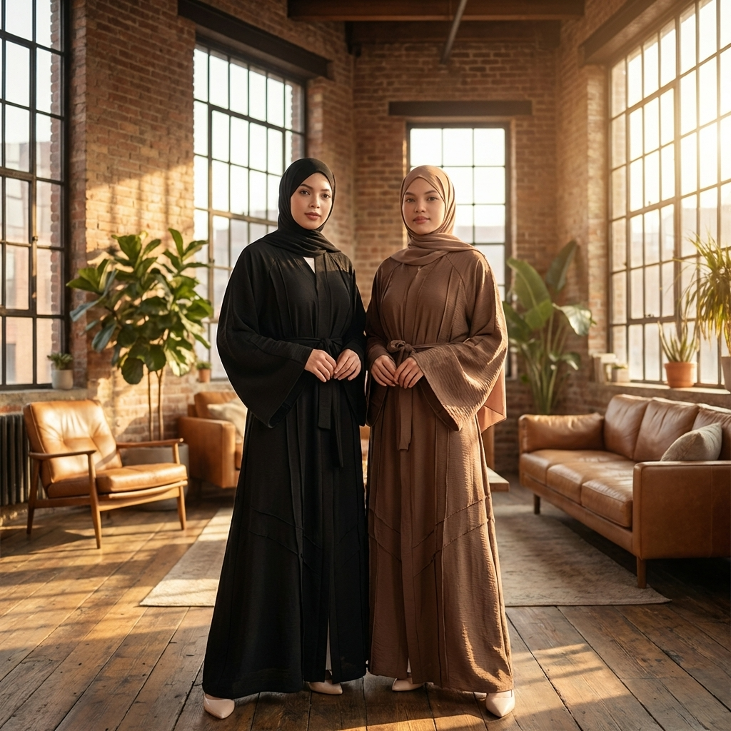 Maha Premium Modest Abaya - Black