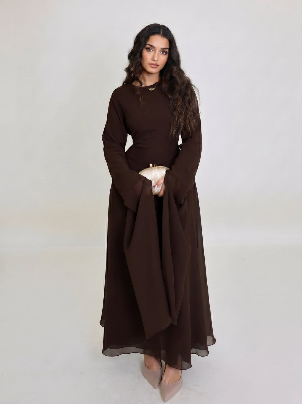 Huda Dress - Dark Brown