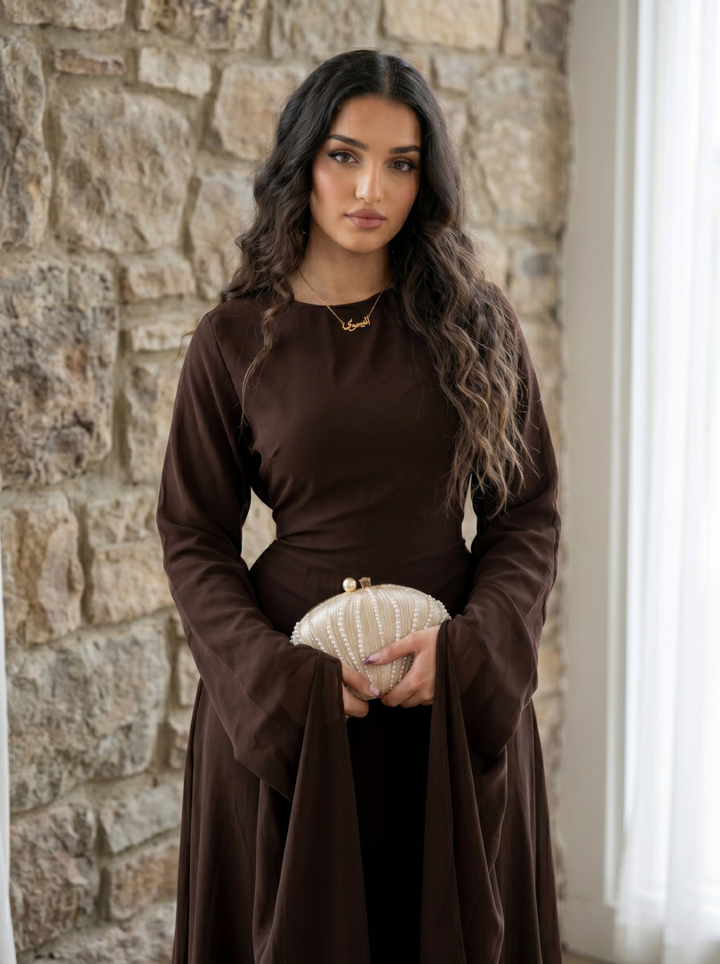 Huda Dress - Dark Brown
