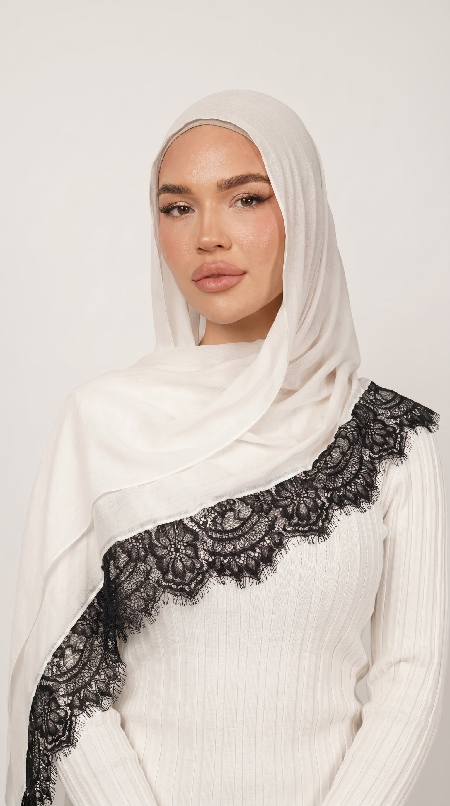 Pearl Lace Modal Hijab