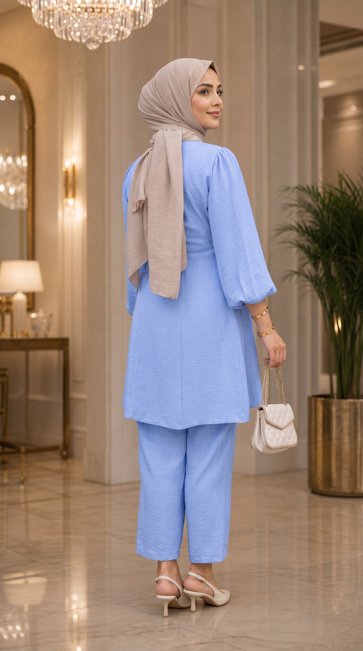 Maya Co-Ord Set - Serenity Blue