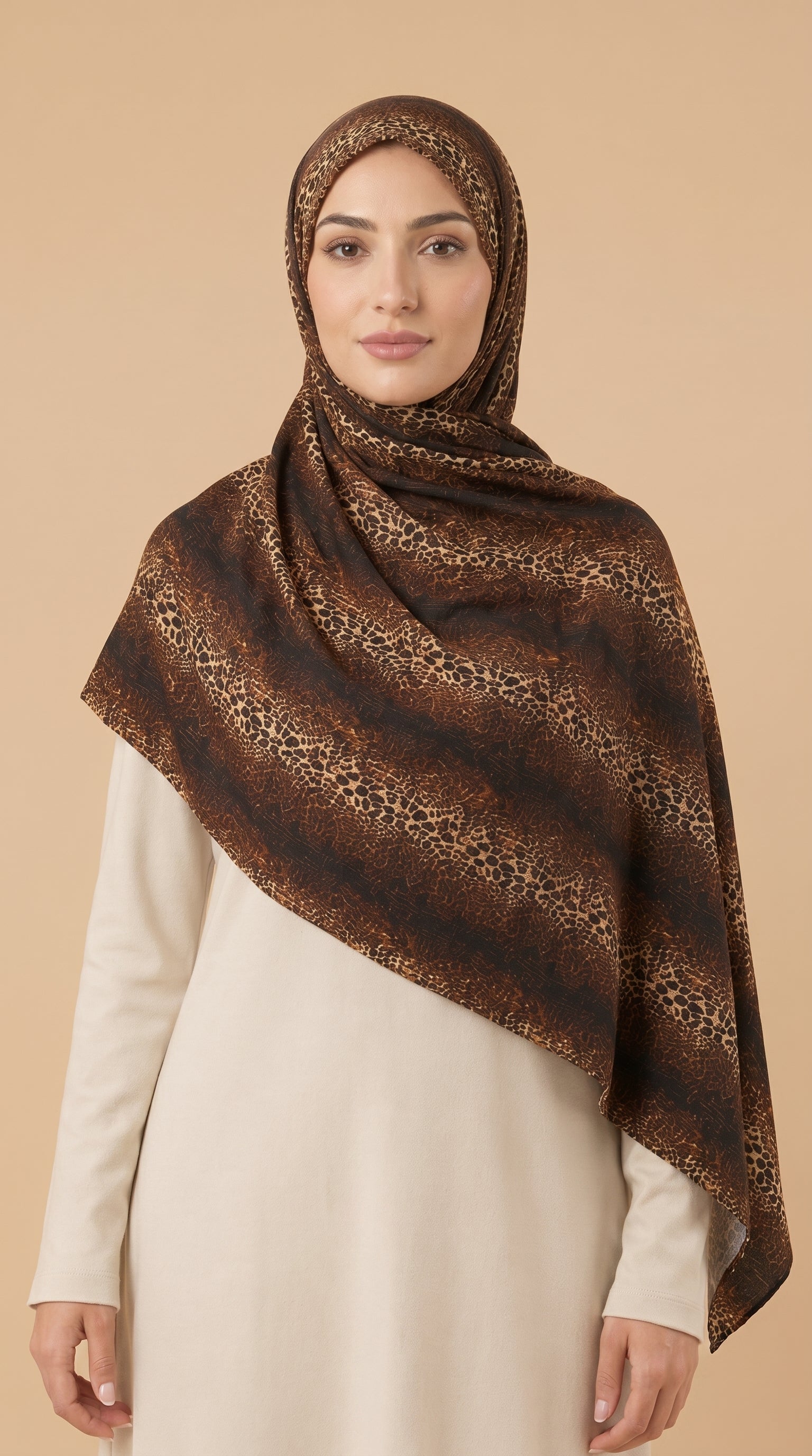 Animal Printed Jersey Hijab