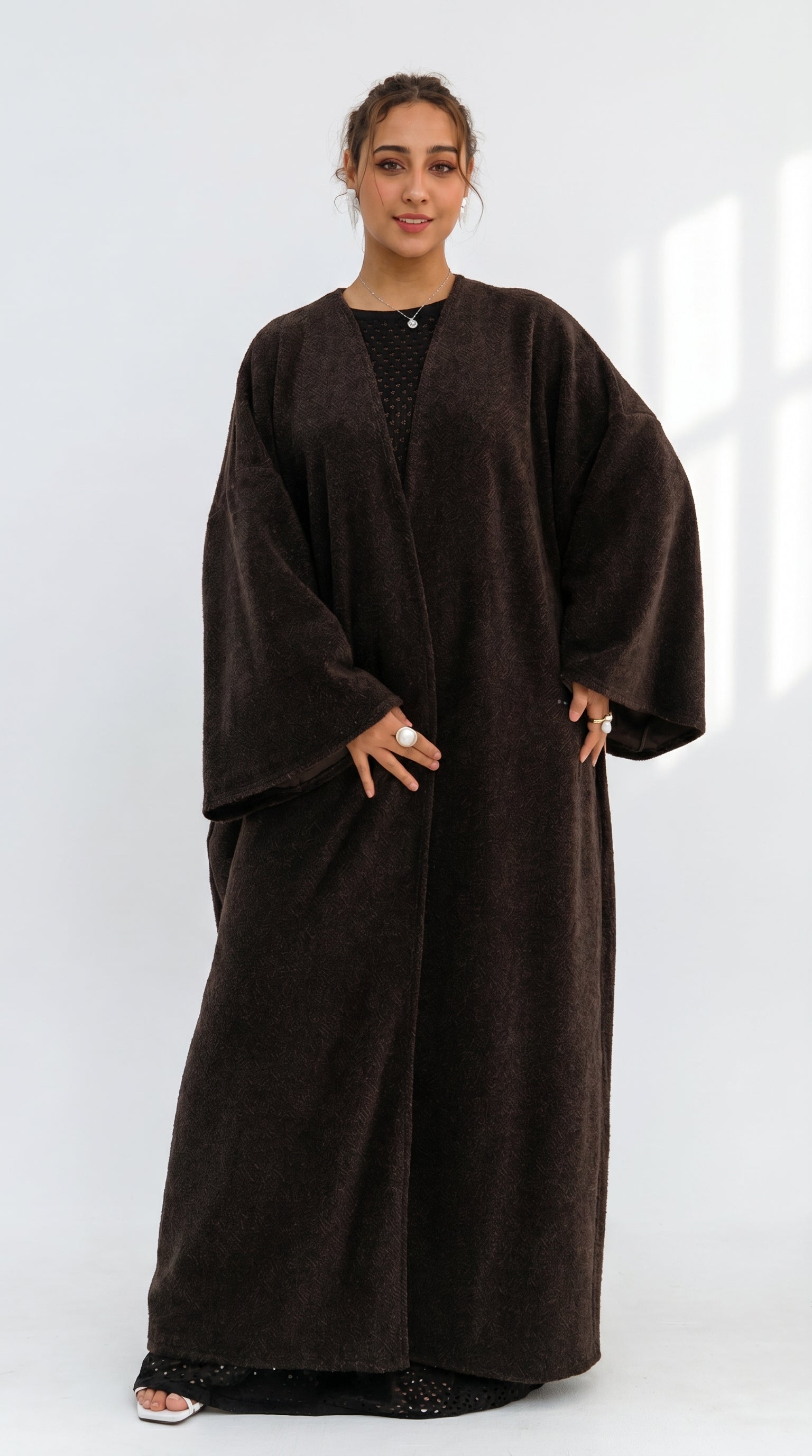 The Waterfall Maxi Coat - Espresso Brown