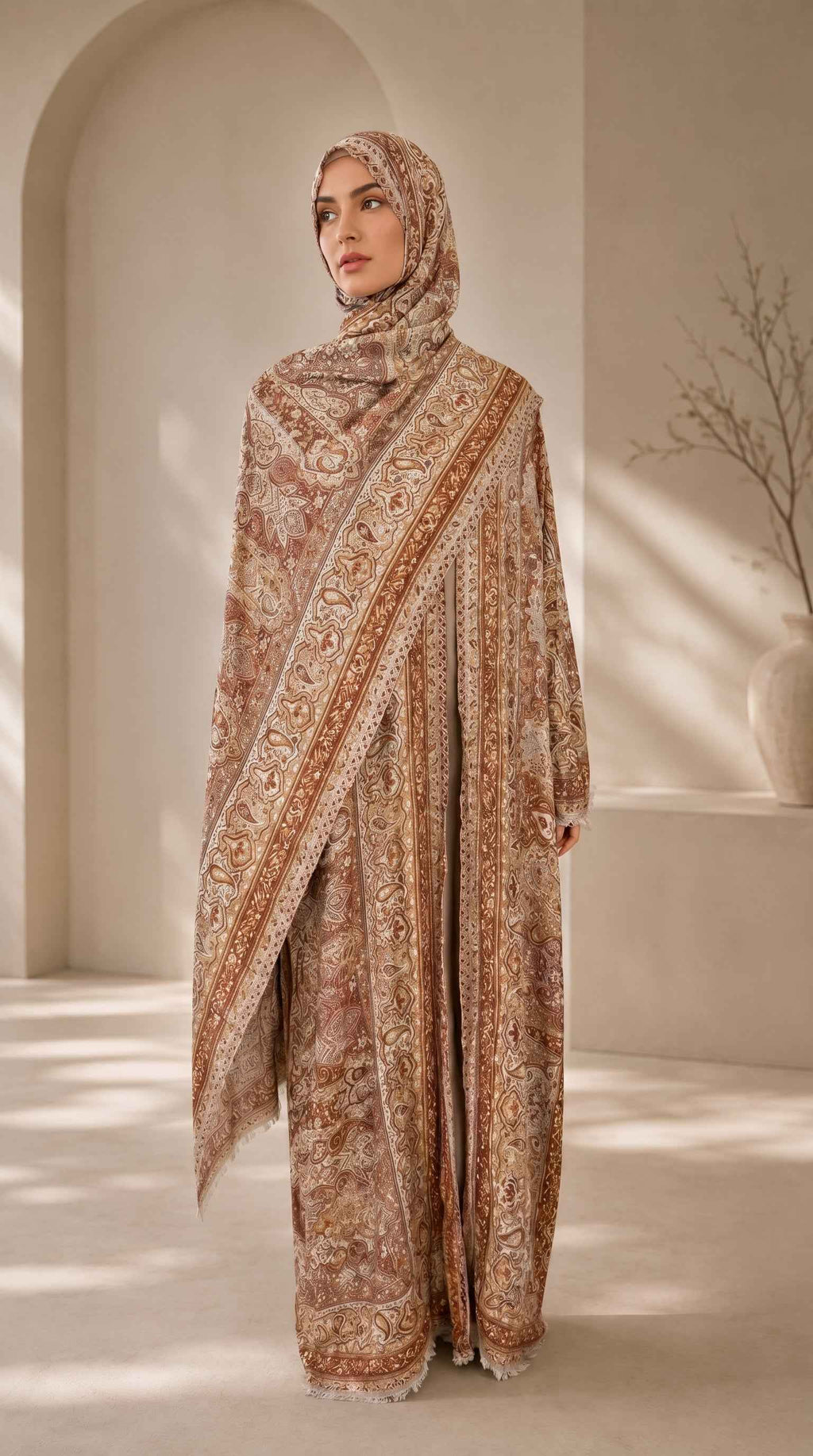 Pashmina Cashmere Abaya Set