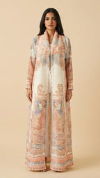 The Blush Mirage Abaya - Antique Rose & Desert Mist