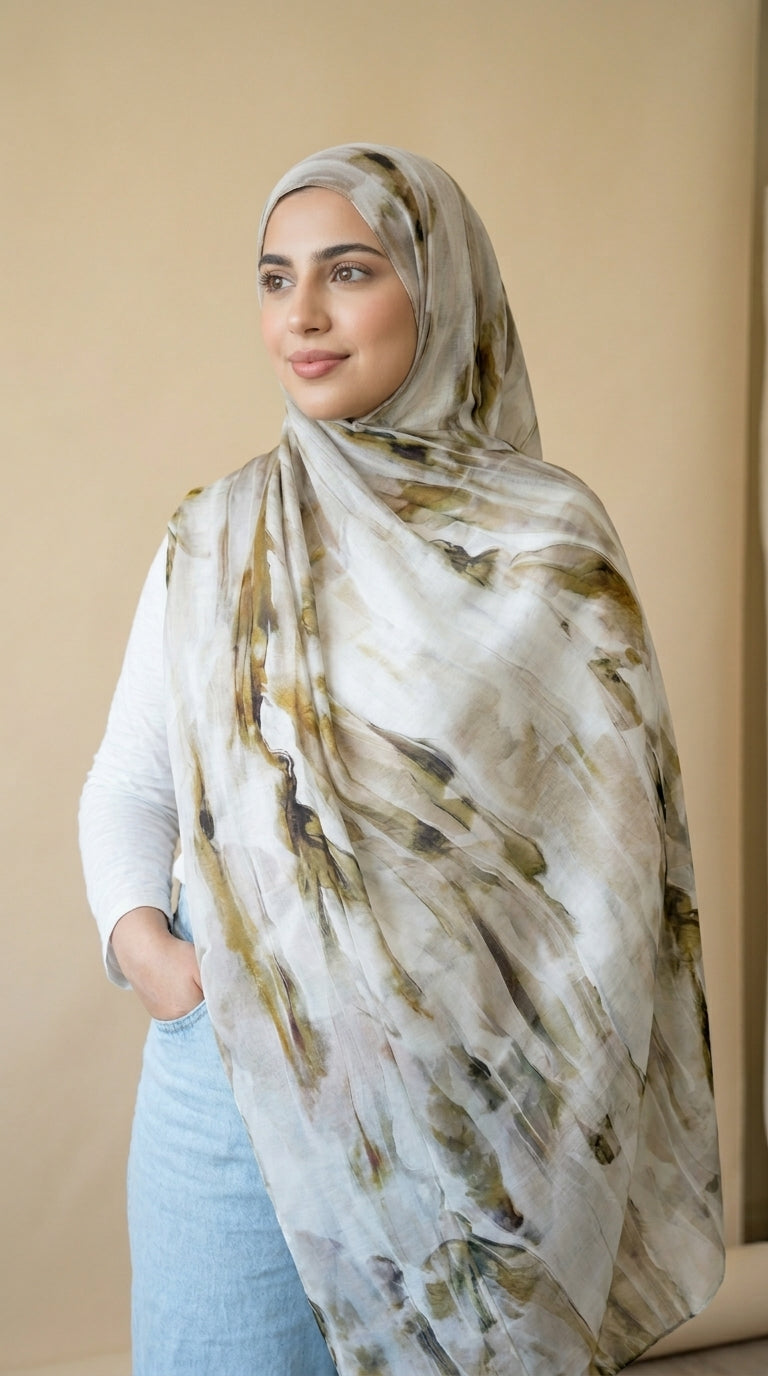 Sage Breeze Printed Modal