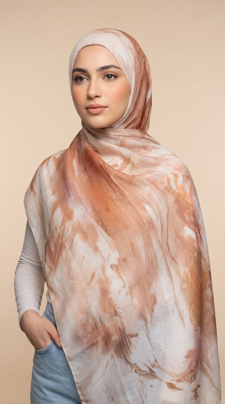 Honey Marble Printed Modal