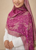 Royal Fuchsia Cashmere Pashmina Hijab