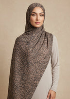 Desert Python Printed Modal Watermark Ombre Hijab