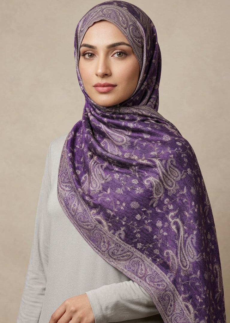 Orchid Majesty Wrap Pashmina Hijab