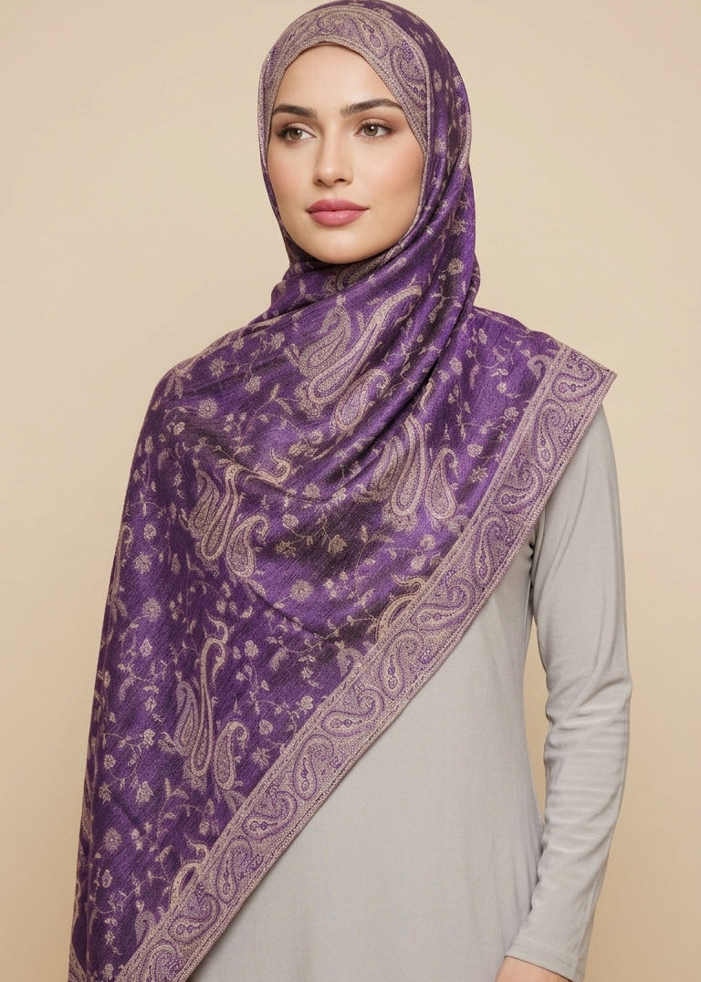 Orchid Majesty Wrap Pashmina Hijab